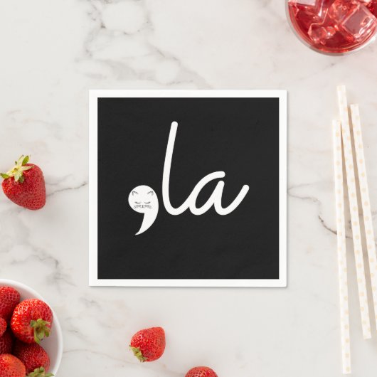 Serviette En Papier Retro Cat Comma La Kamala Harris Pour Président 24 (En situation)