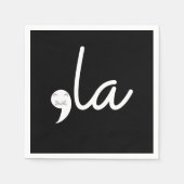 Serviette En Papier Retro Cat Comma La Kamala Harris Pour Président 24 (Devant)