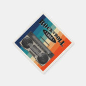 Serviette En Papier Retro classique boite à boum rock n roll musique v (Coin)