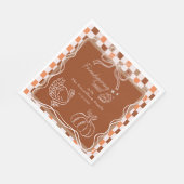 Serviette En Papier Retro Coquette Friendsgiving dinner Thanksgiving (Coin)