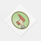 Serviette En Papier Retro Cordless Drill (Coin)