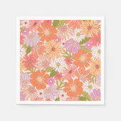 Serviette En Papier Retro Daisy Garden (Devant)