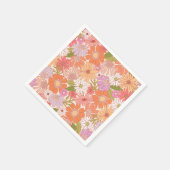 Serviette En Papier Retro Daisy Garden (Coin)