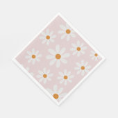 Serviette En Papier Retro Daisy Party Napkin (Coin)
