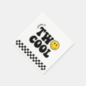 Serviette En Papier Retro Deux Cool Boy 2e fête d'anniversaire (Coin)
