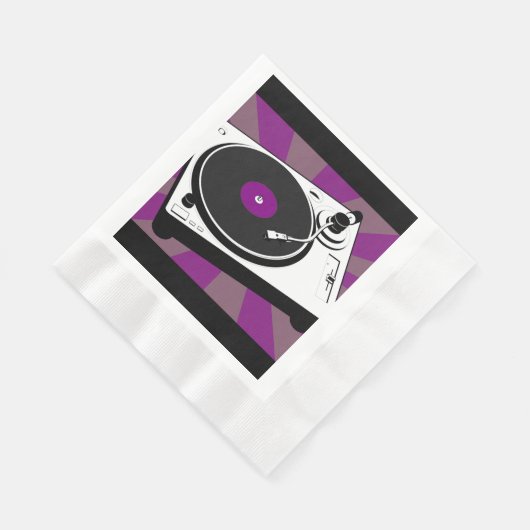 Serviette En Papier Retro Disco Dance Anniversaire (Coin)
