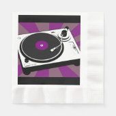 Serviette En Papier Retro Disco Dance Anniversaire (Devant)