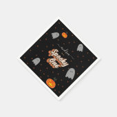 Serviette En Papier Retro Éffrayant un 1er Halloween fête d'anniversai (Coin)