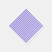 Serviette En Papier rétro électrique rayé bleu & violet (Coin)