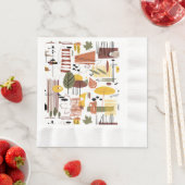 Serviette En Papier Retro Fall A Go-Go (En situation)