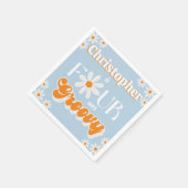 Serviette En Papier Retro Four Ever Super Boys 4e anniversaire (Coin)