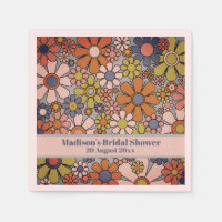 Retro Garden Vintage années 60 les années 70 Fleur