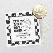 Serviette En Papier Retro Ghost One Halloween Boy 1st Birthday