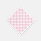 Serviette En Papier Retro Gingham Light Pink (Coin)