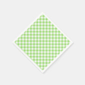 Serviette En Papier Retro Gingham Spring Green (Coin)