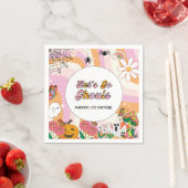 Serviette En Papier Retro Grooy Allons au ghoul Halloween Anniversaire (En situation)