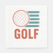 Serviette En Papier Retro Grunge Golf (Devant)