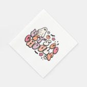 Serviette En Papier Retro Halloween    (Coin)