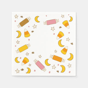 Serviette En Papier Retro Halloween Candy Classic Party