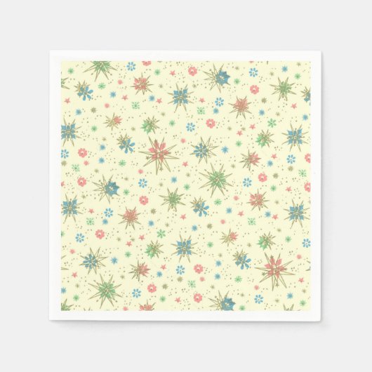 Serviette En Papier Retro Hipster Space Age (Devant)