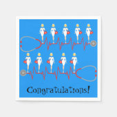 Serviette En Papier Retro Infirmière Félicitations Papier serviettes (Devant)