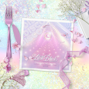 Serviette En Papier Retro Last Blast Disco Enterrement de vie de jeune