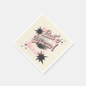 Serviette En Papier Retro Let's Disco Anniversaire Contexte (Coin)