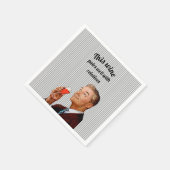 Serviette En Papier Retro Mari Vin Drôle Dit (Coin)