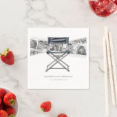 Serviette En Papier Retro Movie Nuit Adulte Anniversaire Personnalisé (En situation)