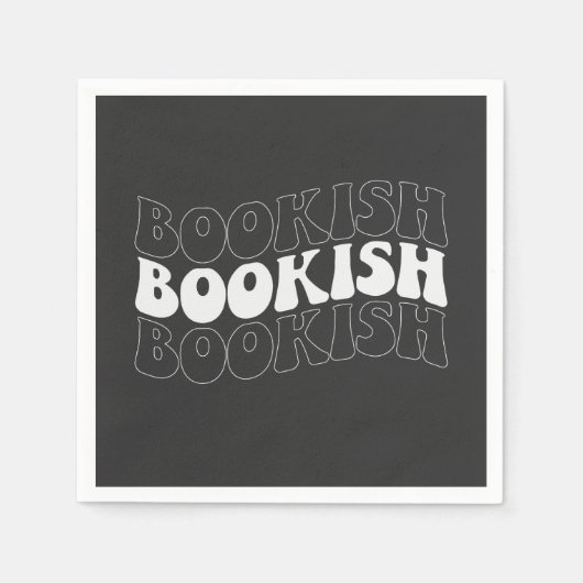 Serviette En Papier RÉtro ondulé BOOKISH (Devant)