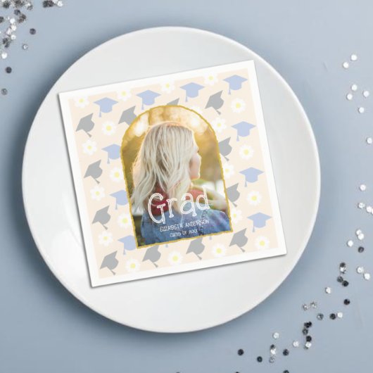 Serviette En Papier Retro Peach Graduation