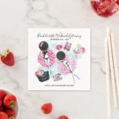 Serviette En Papier Retro Pool Girls Bachelorette Weekend Party (En situation)