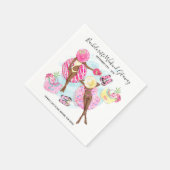 Serviette En Papier Retro Pool Girls Bachelorette Weekend Party (Coin)