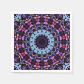 Serviette En Papier Retro Psychedelic Mandala Trippy Hippie Boho Chic (Devant)
