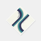 Serviette En Papier Retro Rainbow Arch Graduation Party (Coin)