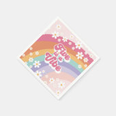 Serviette En Papier Retro Rainbow Five est un Vibe 5e anniversaire (Coin)