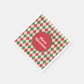 Serviette En Papier Retro Red Green Harlequin (Coin)
