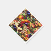 Serviette En Papier Retro Rustique Fruit Fruit Fruit Fruit Tropical Ét (Coin)