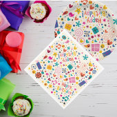 Serviette En Papier Retro Singing Joyeux Anniversaire