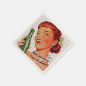 Serviette En Papier Retro Soda Ad Joke (Coin)