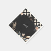 Serviette En Papier Retro Studio Créatif Illustré Fête de Mariage (Coin)