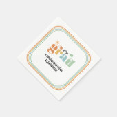 Serviette En Papier Retro Super Boho Daisy 2025 Grad Party (Coin)