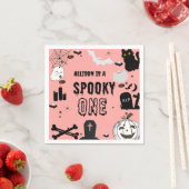 Serviette En Papier Retro Super Halloween éffrayant un premier anniver (En situation)
