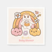 Serviette En Papier Retro Super Halloween Little Boo Baby shower (Devant)