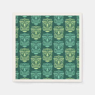 Serviette En Papier Retro Tiki Beach Party