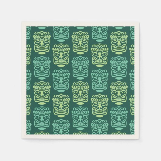 Serviette En Papier Retro Tiki Beach Party (Devant)