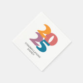 Serviette En Papier Retro Vibes Graduation Party (Coin)