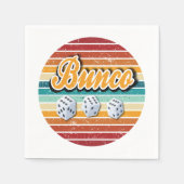 Serviette En Papier Retro Vintage Bunco (Devant)
