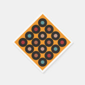 Serviette En Papier Retro Vinyl Record Musique Anniversaire (Coin)