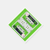Serviette En Papier Retro W Audiotape 60e anniversaire Fête PPN (Coin)